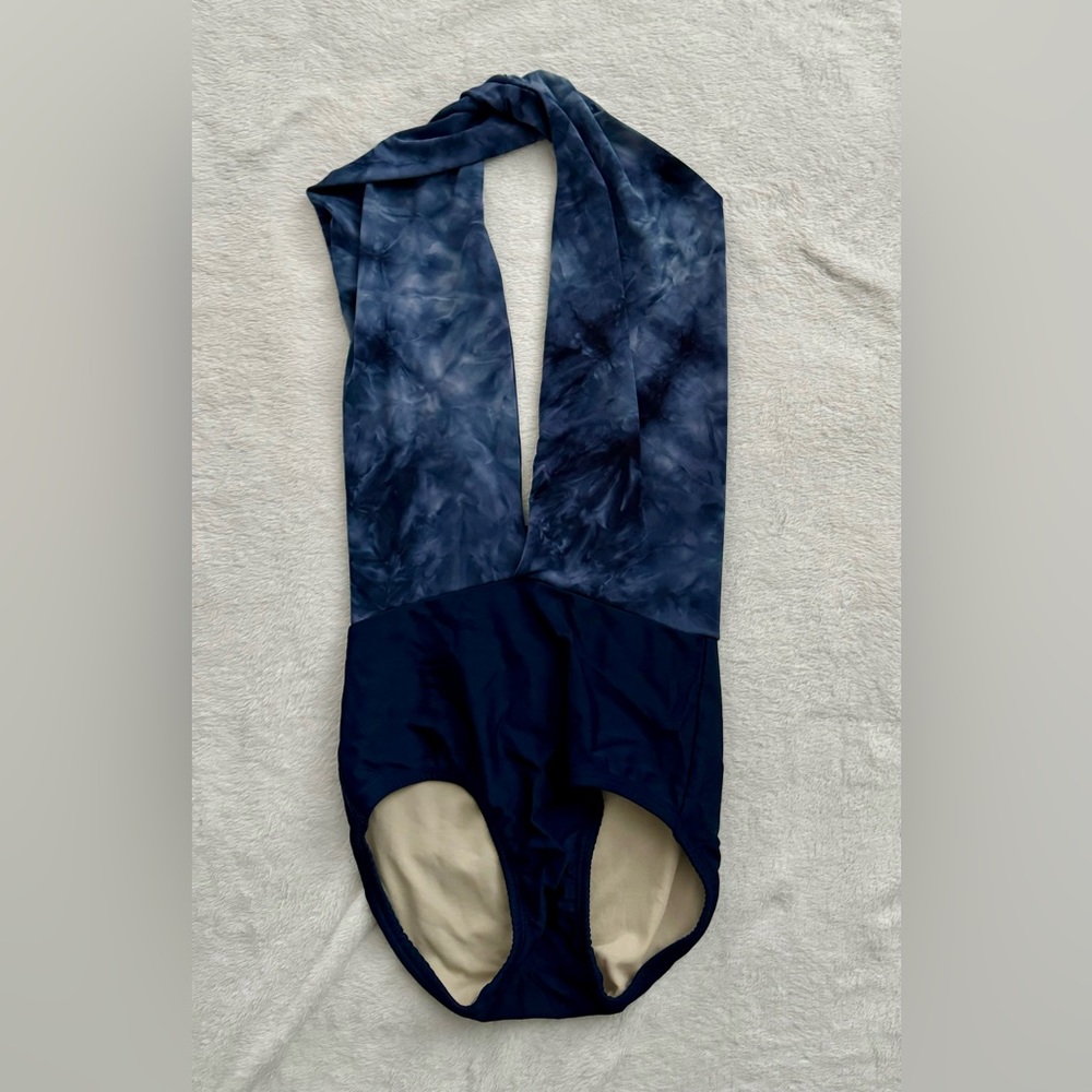 Sadie Jane Blue Halter Leotard